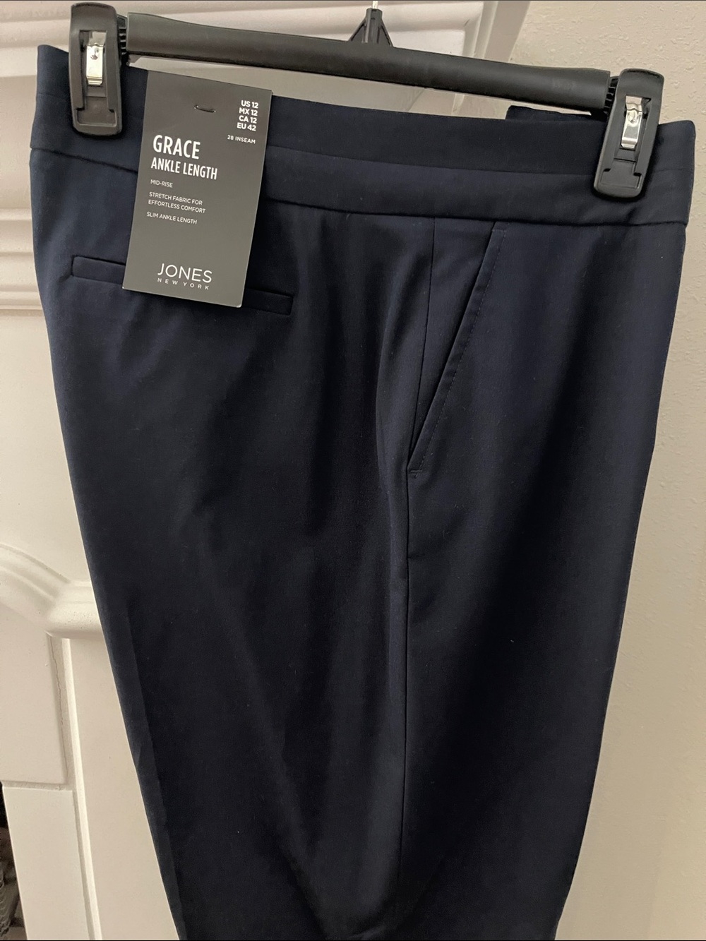 Jones New York Navy Grace Ankle-Length Women’s Pants
